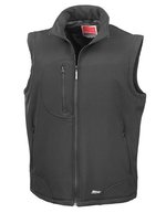 Result 3-lagige Soft Shell Weste mit Fleece – Black/Black