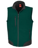 Result 3-lagige Soft Shell Weste mit Fleece – Bottle/Black