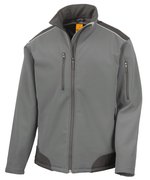 Result Work-Guard Ripstop Softshell Jacke mit Cordura-Verstärkungen, Black S, RT124 – Bild 3