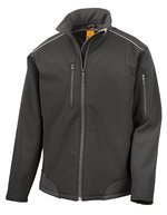 Result Work-Guard Ripstop Softshell Jacke mit Cordura-Verstärkungen – Black