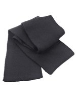 Result Winter Essentials Klassischer Heavy-Knit Schal aus Polyacryl, Black One Size, RT145X – Charcoal Grey
