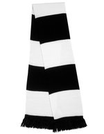 Result Winter Essentials Team Schal mit Fransen und Streifen – Black/White