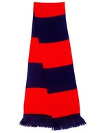 Result Winter Essentials Team Schal mit Fransen und Streifen, Black/Gold One Size, RT146X – Navy/Red