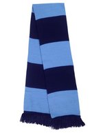 Result Winter Essentials Team Schal mit Fransen und Streifen, Black/Gold One Size, RT146X – Navy/Sky