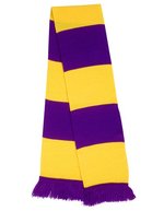 Result Winter Essentials Team Schal mit Fransen und Streifen, Black/Gold One Size, RT146X – Purple/Yellow