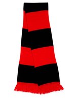 Result Winter Essentials Team Schal mit Fransen und Streifen, Black/Gold One Size, RT146X – Red/Black