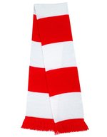 Result Winter Essentials Team Schal mit Fransen und Streifen, Black/Gold One Size, RT146X – Red/White