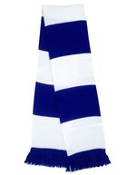 Result Winter Essentials Team Schal mit Fransen und Streifen, Black/Gold One Size, RT146X – Royal/White