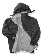 Wendbare Jacke mit Fleece-Innenseite – Black/Grey