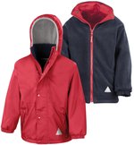 Result Wendejacke mit Antipilling-Fleece für Kinder, Red/Navy S (5-6), RT160J – Bild 3
