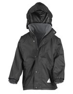 Wendejacke mit Antipilling-Fleece für Kinder – Black/Grey