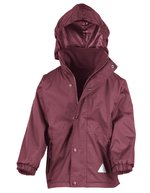 Wendejacke mit Antipilling-Fleece für Kinder – Burgundy/Burgundy