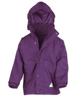 Result Wendejacke mit Antipilling-Fleece für Kinder, Red/Navy S (5-6), RT160J – Violet/Violet