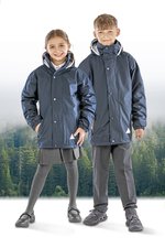 Result Wendbare Fleecejacke für Kinder, wasserdicht, Black/Grey XL (11-12), RT160Y – Bild 1