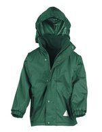 Wendbare Fleecejacke für Kinder, wasserdicht – Bottle Green/Bottle Green