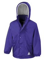 Result Wendbare Fleecejacke für Kinder, wasserdicht, Black/Grey XL (11-12), RT160Y – Viola/Viola