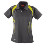 SPIRO Atmungsaktives Frauen Polo mit COOL-DRY®, Black/Red XS (34), RT177F – Bild 3
