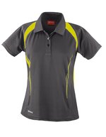 SPIRO Atmungsaktives Frauen Polo mit COOL-DRY® – Grey/Lime