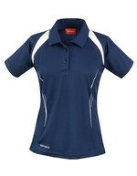 SPIRO Atmungsaktives Frauen Polo mit COOL-DRY® – Navy/White