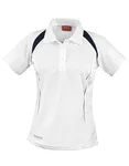 SPIRO Atmungsaktives Frauen Polo mit COOL-DRY®, Black/Red XS (34), RT177F – White/Navy