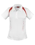 SPIRO Atmungsaktives Frauen Polo mit COOL-DRY®, Black/Red XS (34), RT177F – White/Red