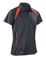 SPIRO Atmungsaktives Polo mit COOL-DRY® Material – Black/Red