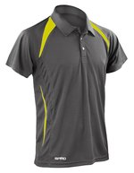 SPIRO Atmungsaktives Polo mit COOL-DRY® Material – Grey/Lime