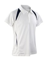 SPIRO Atmungsaktives Polo mit COOL-DRY® Material – White/Navy