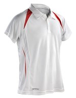 SPIRO Atmungsaktives Polo mit COOL-DRY® Material, White/Navy XXL, RT177M – Blanc/Rouge