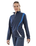 SPIRO Trial Trainingsoberteil mit Reißverschluss, Navy/Royal S, RT178X – Bild 1