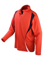 SPIRO Trial Trainingsoberteil mit Reißverschluss – Red/Black/White