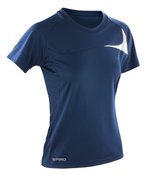 SPIRO Dash Funktionsshirt mit Netz-Einsätzen für Damen, Navy/White XS (34), RT182F – Bild 3