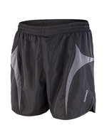 SPIRO Leichte Micro Lite Laufshorts mit Kordelzug, Black/Grey XXS, RT183 – Bild 1