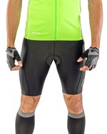 SPIRO Padded Bikewear Shorts mit Polster für Herren, Black S, RT187M – Bild 1