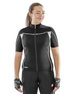 Women´s Bikewear Full Zip Performance Top – Green/Black