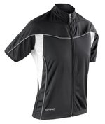 SPIRO Bikewear Performance Top mit Reißverschluss, Aqua/Black XS (34), RT188F – Bild 3