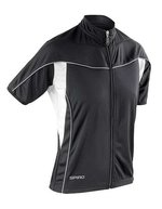 Women´s Bikewear Full Zip Performance Top – Black/White
