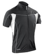 SPIRO Bikewear Kurzarm-T-Shirt mit Reißverschluss in, Aqua/Black S, RT188M – Bild 3