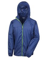 Result Leichte wasserdichte Urban Stowable Jacke – Navy/Lime