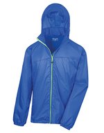 Result Leichte wasserdichte Urban Stowable Jacke, Black/Orange XS, RT189 – Royal/Citron vert
