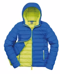 Result Steppjacke mit Kapuze und Taschen für Damen, Black/Lime XL, RT194F – Bild 3