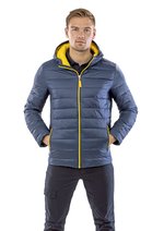 Result Steppjacke mit Kapuze Nylon für Herren, Black/Lime S, RT194M – Bild 1