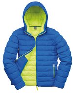 Result Steppjacke mit Kapuze Nylon für Herren, Black/Lime S, RT194M – Bild 3