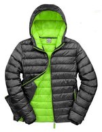 Result Steppjacke mit Kapuze Nylon für Herren – Black/Lime