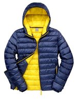 Result Steppjacke mit Kapuze Nylon für Herren – Navy/Yellow