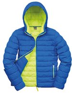 Result Steppjacke mit Kapuze Nylon für Herren – Ocean Blue/Lime