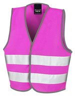 Result Safe-Guard Junior Sicherheitsweste mit reflektierenden Streifen – Pink