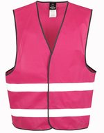 Result Safe-Guard Reflektierende Sicherheitsweste mit Klettverschluss, Burgundy S/M, RT200XEV – Framboise