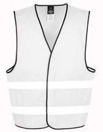 Result Safe-Guard Reflektierende Sicherheitsweste mit Klettverschluss, Burgundy S/M, RT200XEV – Blanc