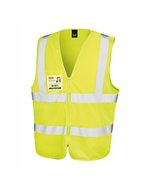 Result Safe-Guard Zip I.D. Safety Tabard Fluorescent Orange S/M (RT202) – Fluorescent Yellow